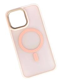 Чохол-накладка Infinity MagSafe Corrugated Cover для iPhone 16 Pink