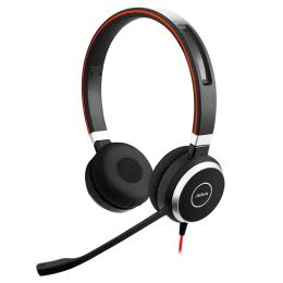 Накладні навушники Jabra Evolve 40 MS Stereo Black Red (6399-823-109)
