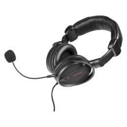 Накладні навушники ModeCom MC-828 Black провідні з мікрофоном