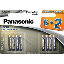 Батарейка Panasonic AAA Everyday Power 8 шт, 1.5V, Blister (LR03REE/8B2F)