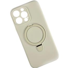 Чохол-накладка Infinity MagSafe LOGO Cover для iPhone 15 Pro Beige + тримач