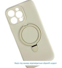 Чохол-накладка Infinity MagSafe LOGO Cover для iPhone 14 Beige + тримач