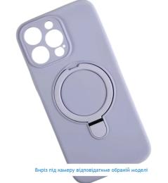 Чохол-накладка Infinity MagSafe LOGO Cover для iPhone 15 Purple + тримач