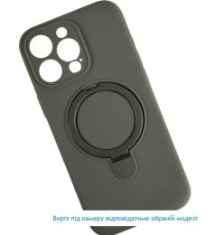 Чохол-накладка Infinity MagSafe LOGO Cover для iPhone 16 Gray + тримач