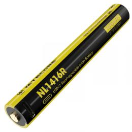Акумулятор Nitecore NL1416R 1600mAh Black Yellow (для ліхтаря MT2A Pro)