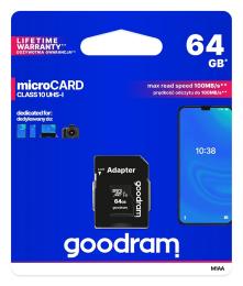 Карта памяті GoodRam M1AA-0640R12 Black 64GB microSDXC (Вживаний)