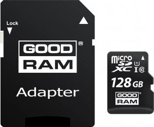 Карта памяті GoodRam M1AA-1280R12 Black 128GB microSDXC З адаптером