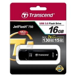 Флеш память 16GB USB 3.0 Transcend JetFlash 750 (TS16GJF750K) Black