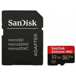 Карта памяті SanDisk Extreme Pro SDSQXCG-032G-GN6MA Black 32GB microSDHC З адаптером Class 10 A1