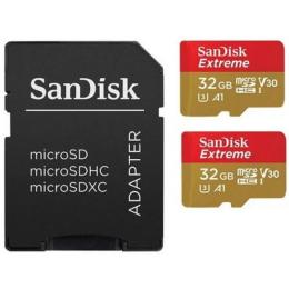 Карта памяті SanDisk Extreme SDSQXAF-032G-GN6AT Black 32GB microSDHC З адаптером Class 10 V30