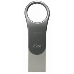 Флеш память Silicon Power Mobile C80 Black Gray 32GB USB 3.0 (SP032GBUC3C80V1S)