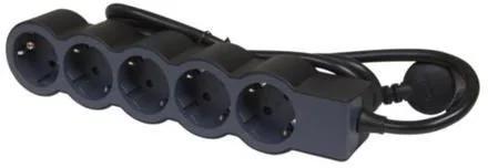 Мережевий фільтр Legrand 694564 Black 5хSchuko, 16А, 3м