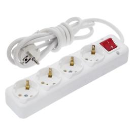 Мережевий фільтр Infinity NA-UEA 4-гнізда 3 м з кнопкою