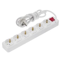 Мережевий фільтр Infinity NA-UEA 6-гнізд 5 м з кнопкою