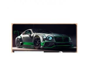 Килимок для мишки Voltronic Bentley Continental GT3 Gray 300х800 тканинний з боковою прошивкою, товщина 3 мм