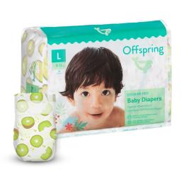 Підгузки Offspring розмір L, 9-13 кг, 36 шт Ківі