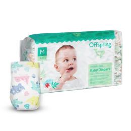 Підгузки Offspring розмір M, 6-10 кг, 42 шт, Діноленд