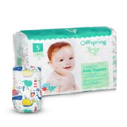 Підгузки Offspring розмір S, 3-6 кг, 48 шт, Кити