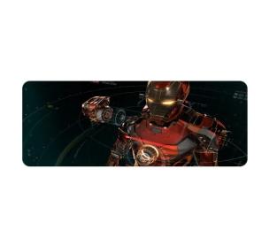 Килимок для мишки Voltronic Iron Man 25 Black 300x800 з боковою прошивкою, товщина 2 мм