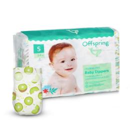 Підгузки Offspring Hairykiwi, розмір S, 3-6 кг, 48 шт Ківі