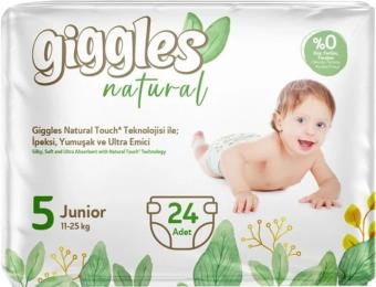 Підгузки Giggles Natural 5 Junior 11-25 кг 24 шт (8680131206414)