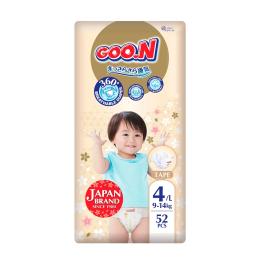 Підгузки GOO.N Premium Soft для дітей 9-14 кг розмір 4(L), 52 шт (F1010101-155)
