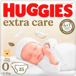 Підгузки Huggies Extra Care 0 ( 3,5 кг) 25шт (5029053548647)