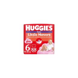 Підгузки Huggies Little Movers Pants 6 (15-25 кг) для дівчаток 88 шт (5029054568217)