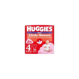 Підгузки Huggies Little Movers/Pants 4 (9-14 кг) Jumbo для дівчаток 36 шт (5029053564258)