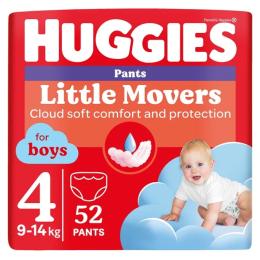 Підгузки Huggies Little Movers/Pants 4 (9-14 кг) для хлопчиків 52 шт (5029053547534)