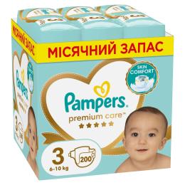 Підгузки Pampers Premium Care Midi Розмір 3 (6-10 кг) 200 шт (8006540855898)
