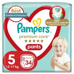 Підгузки Pampers Premium Care Pants Junior Розмір 5 (12-17 кг) 34 шт (8001090759870)