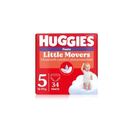 Підгузки Huggies Little Movers/Pants 5 (12-17 кг) для хлопчиків 34 шт (5029053564289)
