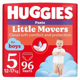 Підгузки Huggies Little Movers/Pants 5 (12-17 кг) для хлопчиків 96 шт (5029054568163)