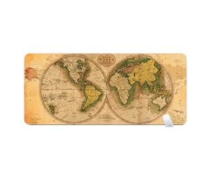 Килимок для мишки Voltronic Карта світу Beige 400x800 з боковою прошивкою, товщина 3 мм