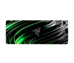 Килимок для мишки Voltronic RAZER 37 Black Green 400x700 з боковою прошивкою, товщина 2 мм