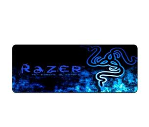 Килимок для мишки Voltronic RAZER 25 Black Blue 400x900 з боковою прошивкою, товщина 2 мм