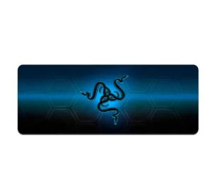 Килимок для мишки Voltronic RAZER 28 Black Blue 400x900 з боковою прошивкою, товщина 2 мм