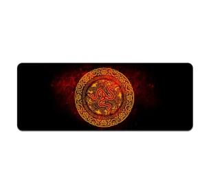 Килимок для мишки Voltronic RAZER 24 Black 400x900 з боковою прошивкою, товщина 2 мм