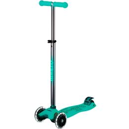 Самокат Micro Maxi Deluxe Glow LED Green