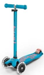 Самокат Micro Maxi Deluxe LED Aqua