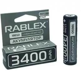 Акумулятор Rablex RB-18-3400B Black 18650 Li-Ion, 3400mAh (без захисту)