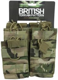Тактичний підсумок Kombat АК Double Duo Mag Pouch MultiCam (kb-ddmp-btp)