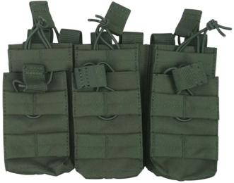 Тактичний підсумок Kombat АК Triple Duo Mag Pouch Olive (kb-tdmp-olgr)