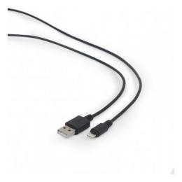 Дата-кабель Cablexpert CC-USB2-AMLM-0.1M 0.1m USB(тато) - Lightning(тато) Black