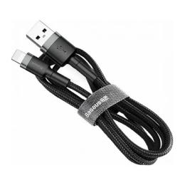 Дата-кабель Baseus Cafule CALKLF-CG1 USB (тато) - Lightning (тато) 2m Black Gray 1.5A