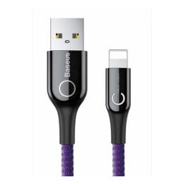 Дата-кабель Baseus USB (тато) - Apple Lightning (тато) 1 м CALCD-01 Violet