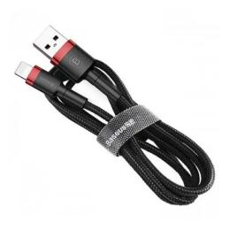 Дата-кабель Baseus Cafule CALKLF-B19 1m USB(тато) - Lightning(тато) Black Red