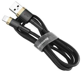 Дата-кабель Baseus Cafule CALKLF-CV1 2m USB (тато) - Lightning (тато) Black Gold 1.5A