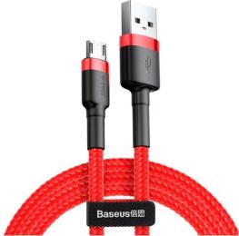 Дата-кабель Baseus Cafule CALKLF-C09 2m USB(тато) - Lightning(тато) Red